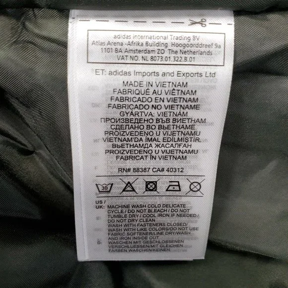 Adidas Tan Adv Laycoat Reversible Khaki Camouflage Men's Size XL EI7398 NWT New - Picture 10 of 10